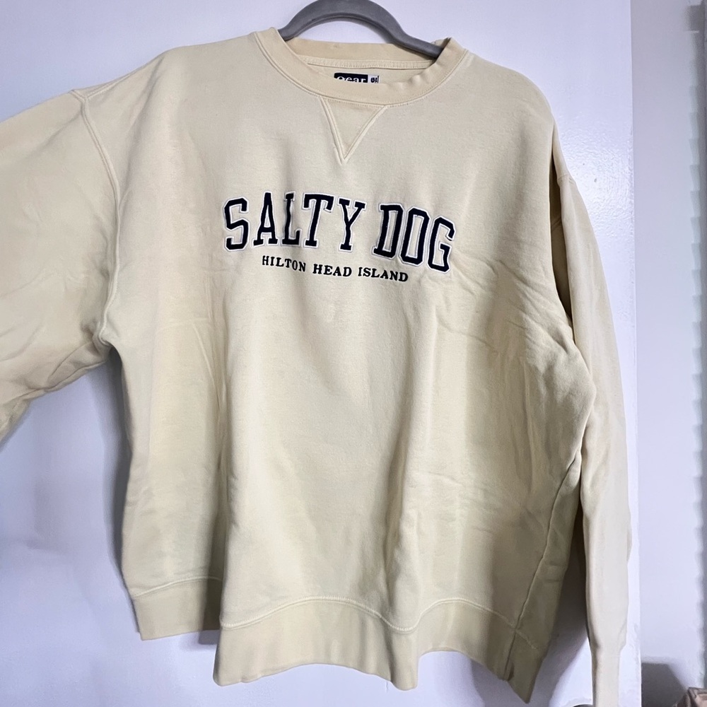 Pale yellow Salty Dog sweatshirt